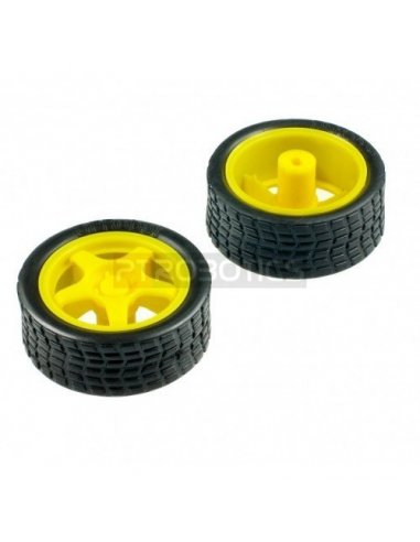 Rubber Wheel for Micro DC Geared Motor | Rodas para Robôs