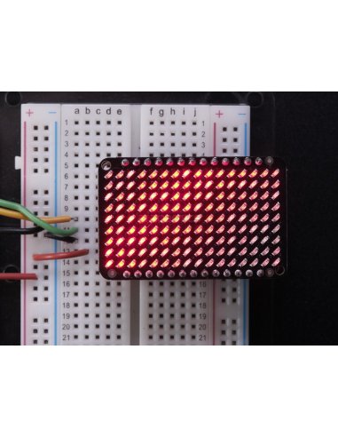 LED Charlieplexed Matrix - 9x16 LEDs - Vermelho Adafruit