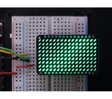 LED Charlieplexed Matrix - 9x16 LEDs - Verde Adafruit