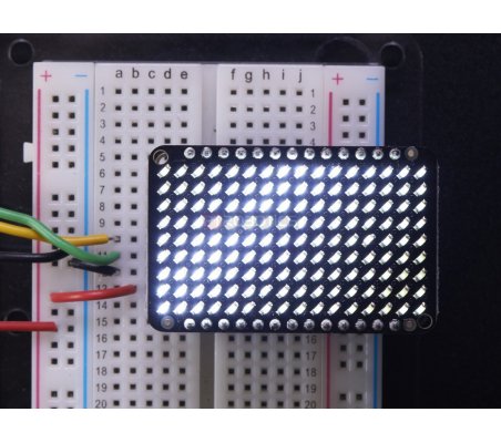 LED Charlieplexed Matrix - 9x16 LEDs - Branco Adafruit