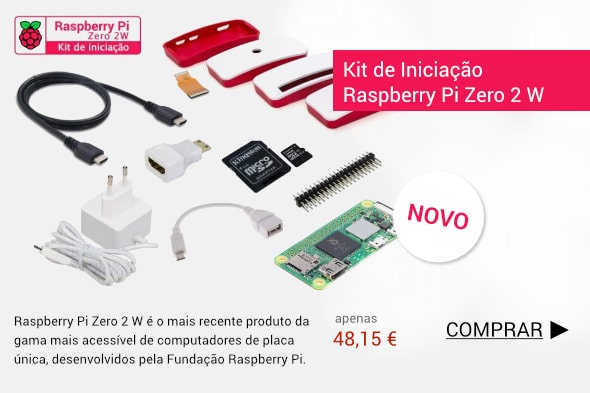 Kit de Iniciação Raspberry Pi Zero 2 W
